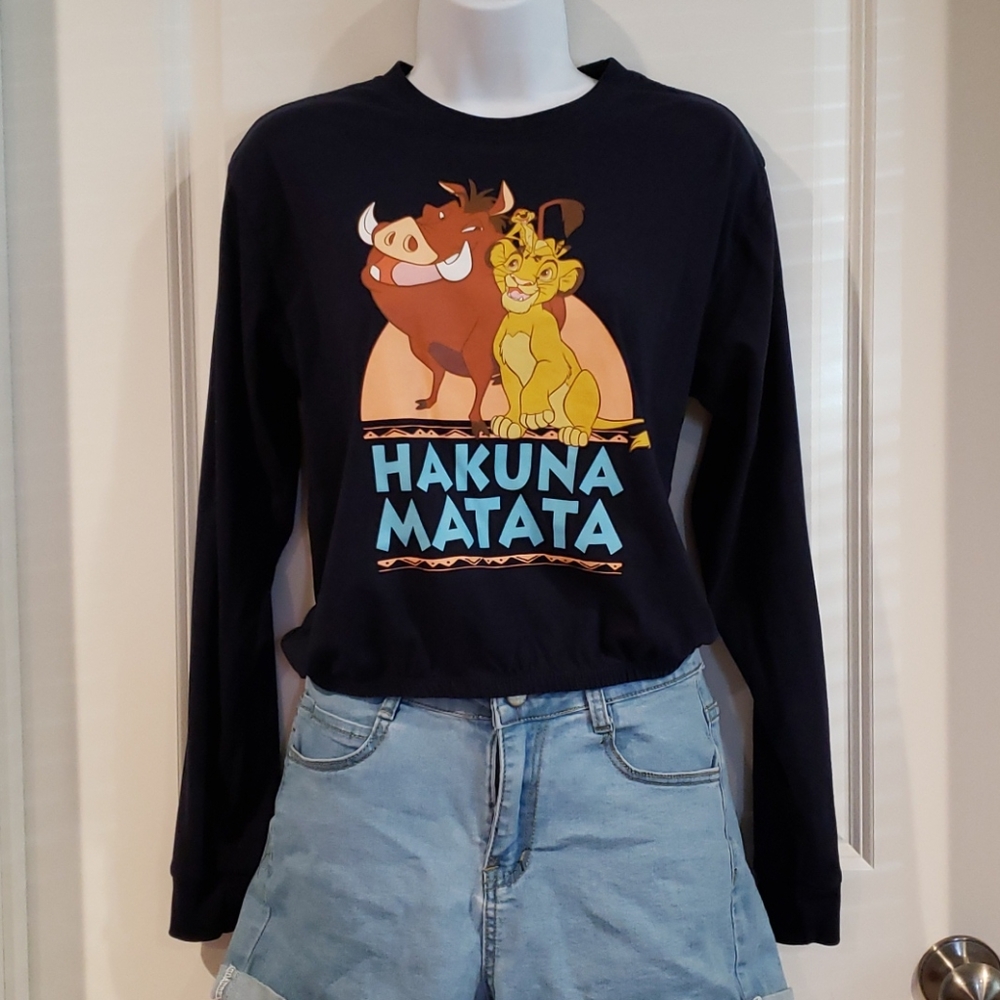 Long sleeve crop top